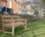Vandal-resistant iroko park benches, Salisbury Cathedral 3