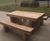 Robust green oak picnic suites for Nike's UK head office 1