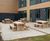 Robust green oak picnic suites for Nike's UK head office 0