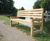 Chelsea - contemporary heavy-duty iroko hardwood seat 1