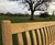Bespoke timber seat with engraving - Epping Golf Course 3