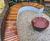 Bespoke curved iroko wall seat 0