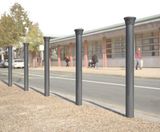 Decorative steel bollard Ø 76 AND 114 mm  - on this page