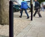 City fixed steel bollard - on this page