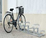 Steel 6-space high-low cycle rack - on this page