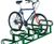 Steel 6-space high-low cycle rack 1