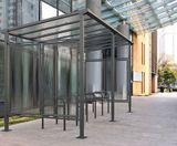 Milan Cycle Shelter - steel and polycarbonate bike storage - on this page