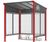 Milan Cycle Shelter - steel and polycarbonate bike storage 1