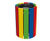 Cologne circular hardwood timber litter bin 60 and 40L 1