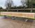 Bespoke green oak benches 1
