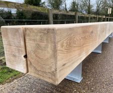 Bespoke green oak benches