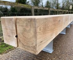 Bespoke green oak benches