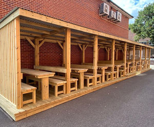 Outdoor School Pods - timber outdoor classroom shelter for schools