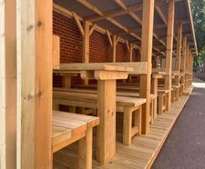 Timber outdoor classroom / shelter - All Hallows School