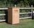Thornwood iroko litter bin with hinged flap 0