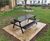 Kimpton A-frame steel picnic table 0