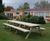 A-Frame treated redwood picnic table and bench set - 4m 0
