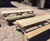 A - Frame Treated Redwood Picnic Bench - 3m 2