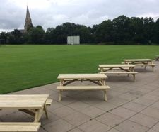 A - Frame Treated Redwood Picnic Bench - 3m