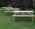 A-Frame redwood picnic table and bench set - 1.8m 3