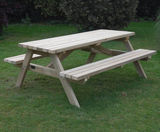 A-Frame redwood picnic table and bench set - 1.8m - on this page