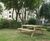 A-Frame redwood picnic table and bench set - 1.8m 6