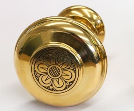 Replacement brass finial for Priest's Chair