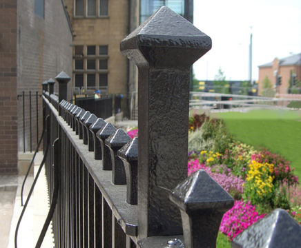 Carltonia forged steel railings