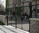 Traditional wrought iron driveway gates