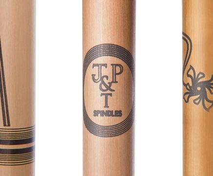 Precision-etched brass and steel spindles now available