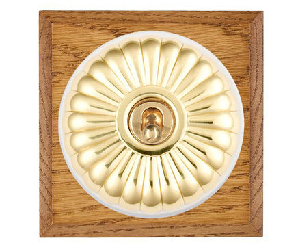 Bloomsbury Dome - fluted and plain light switch designs
