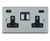 Hartland - switches and sockets on stylish, slim 5mm plates 4