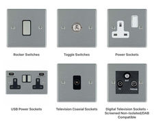 Hartland - switches and sockets on stylish, slim 5mm plates