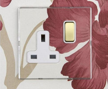 Perception - transparent snap-on electrical switches and sockets