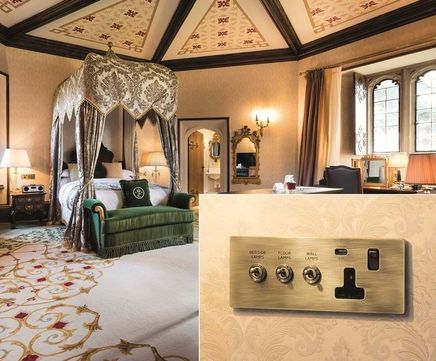 Hamilton’s custom-made plates for Thornbury Castle Hotel