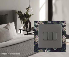New 'Gray' finishes for decorative wiring accessories