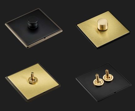 Hamilton's new dimmer knob and toggle switch designs