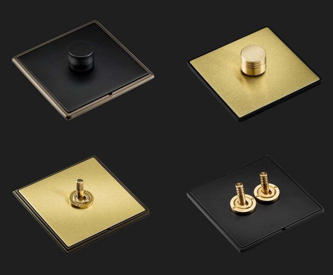 Hamilton's new dimmer knob and toggle switch designs