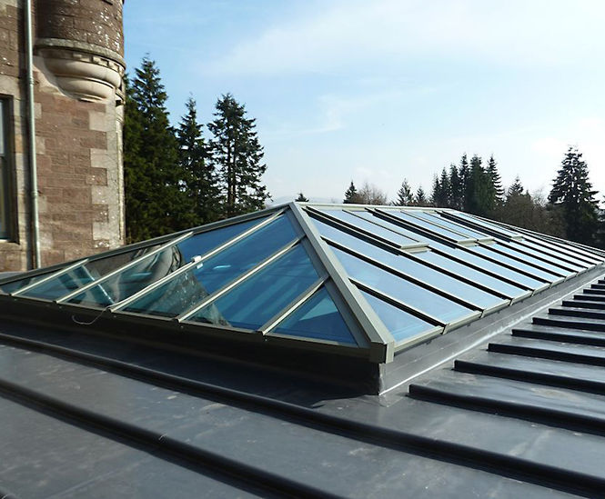 Skyline Box patent glazing system - Cromlix Hotel