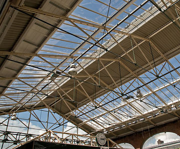 Traditional patent glazing for railway station refurb