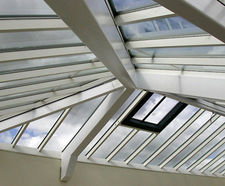Skyline Box patent glazing installation - HMP Durham