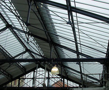 Traditional patent glazing, Earls Court Railway Station