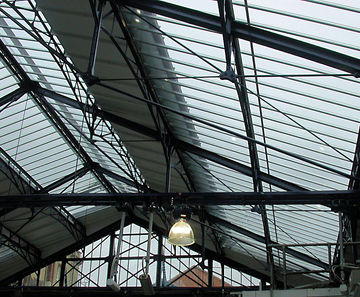 Traditional patent glazing, Earls Court Railway Station