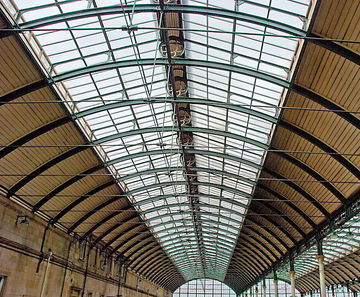 Traditional patent glazing, Hull Paragon Railway Station