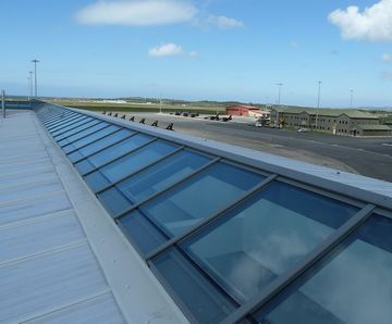 Acoustic patent glazing system - RAF Valley, Anglesey