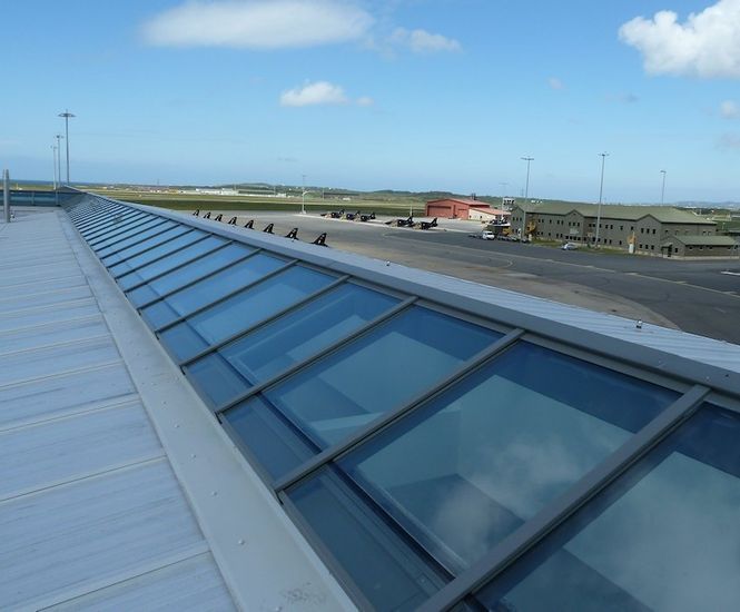 Acoustic patent glazing system - RAF Valley, Anglesey