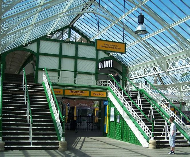 Traditional patent glazing - Tynemouth railway station