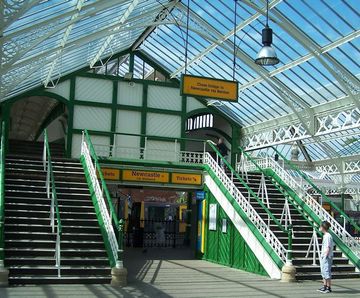 Traditional patent glazing - Tynemouth railway station