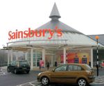 Glazed entrance canopies for Sainsbury's store