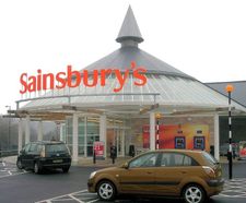 Glazed entrance canopies for Sainsbury's store